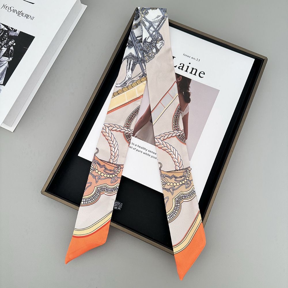 Face Scarf Mask - Novo longo sela cachecol simulado seda