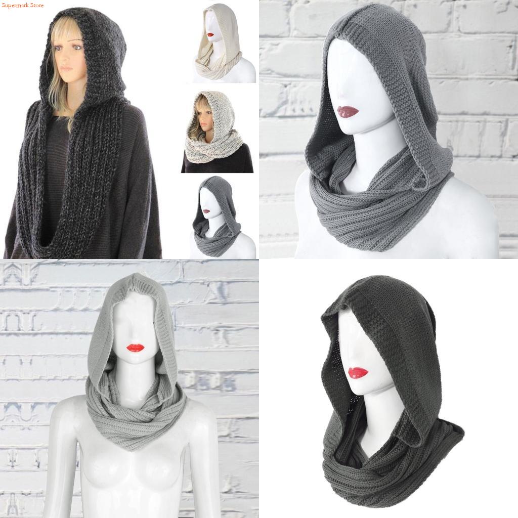 Infinity Scarf Knit - Q5we inverno feminino grosso malha com