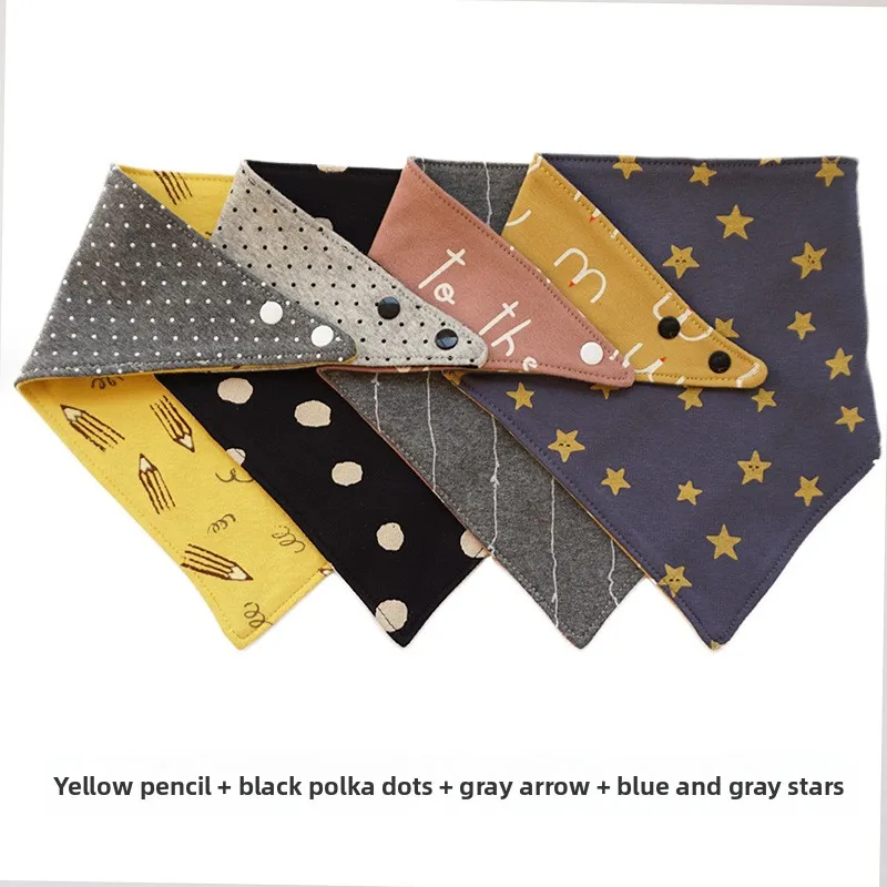 Bandana Cotton - Babadores bandana de bebê de algodão