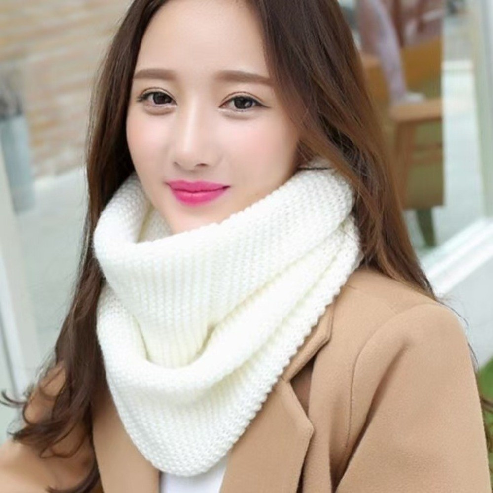 Infinity Scarf Knit - Cachecol de malha grossa, respirável e