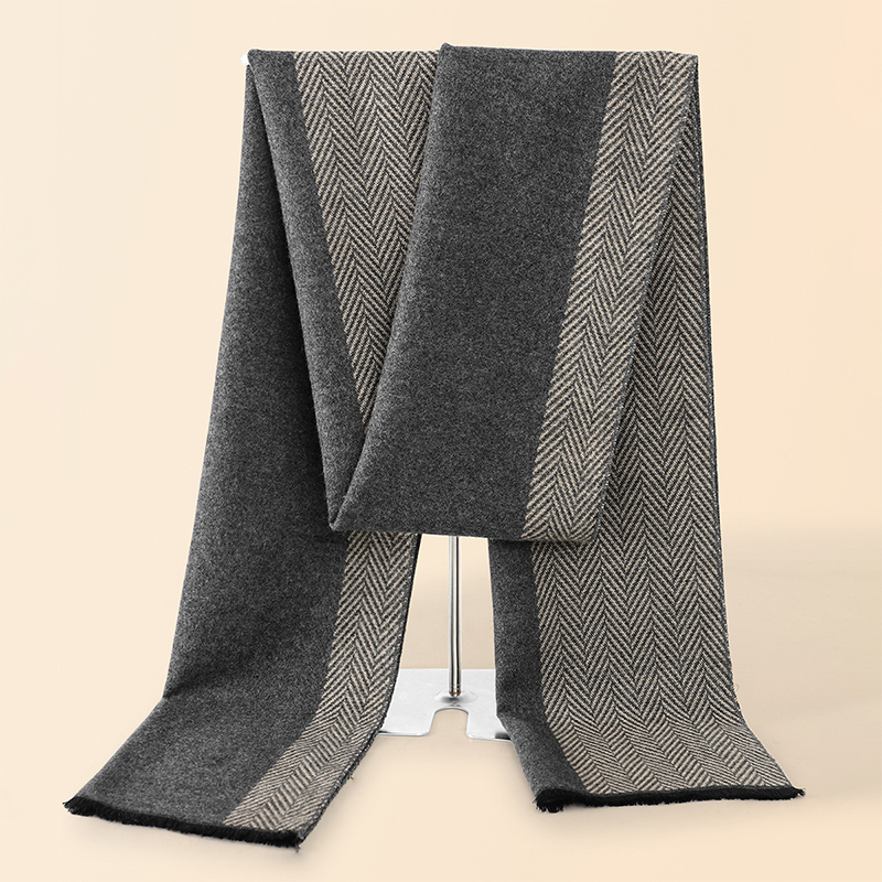Muffler Men Wool - Luxo inverno masculino cachecol xale quente