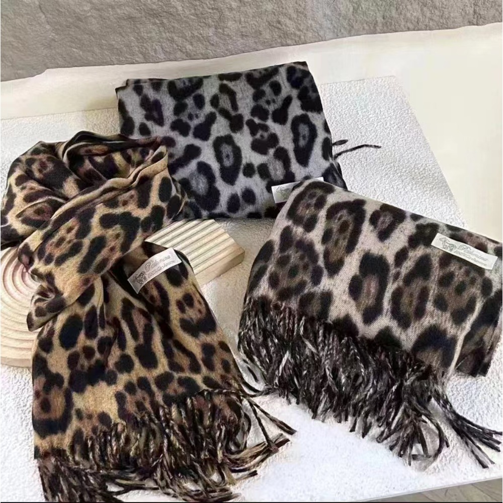 190*70cm design leopardo cache - Woven Scarf Blanket avaliação e preço