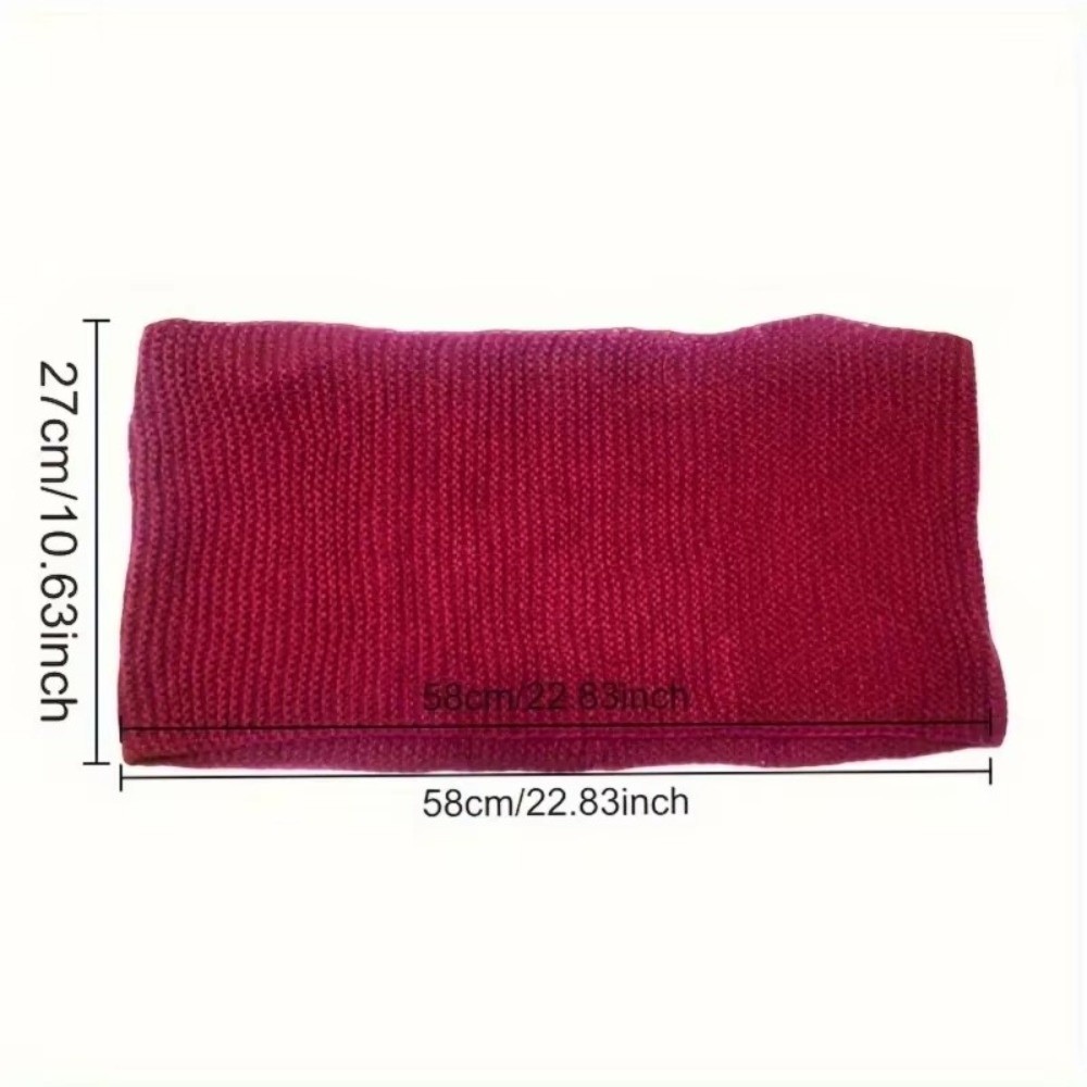 Cachecol de cor sólida e quent - Infinity Scarf Knit avaliação e preço