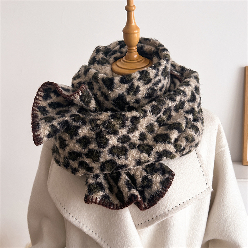 Cachecol de Leopardo de Luxo p - Woven Scarf Blanket avaliação e preço