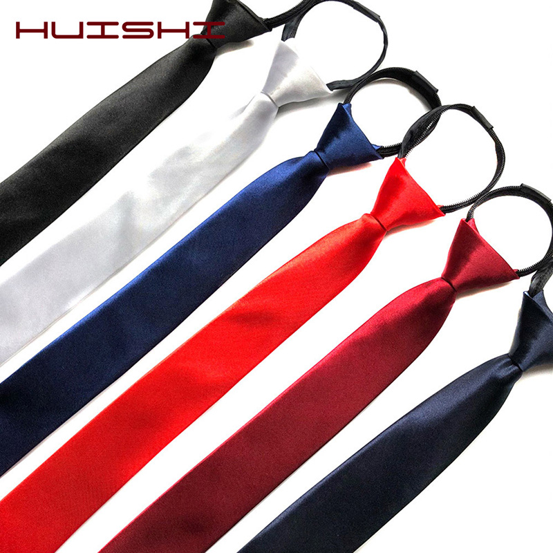 Huishi masculino zíper gravata - Skinny Tie Men avaliação e preço