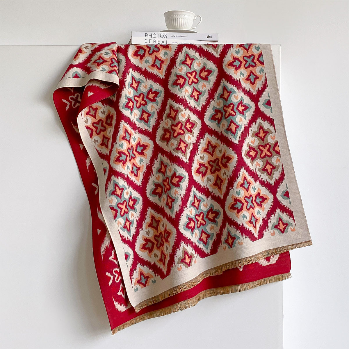 Cachecol Reversível de Imitaçã - Woven Scarf Blanket avaliação e preço