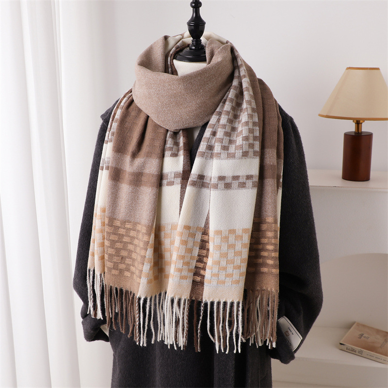 Cachecol de Cashmere de Marca  - Woven Scarf Blanket avaliação e preço