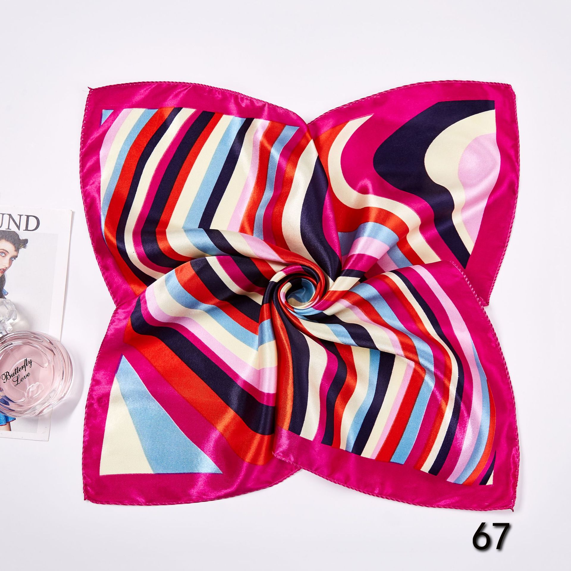 50*50cm lenços de seda quadrad - Silk Neck Scarf avaliação e preço