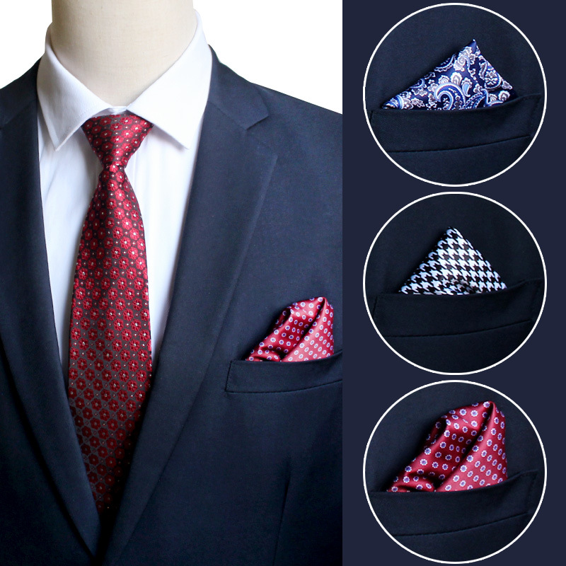 Lenço quadrado de seda artific - Pocket Square Set avaliação e preço