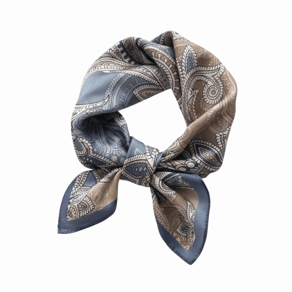 Lenço Quadrado de Seda com Est - Scarf Silk Square avaliação e preço
