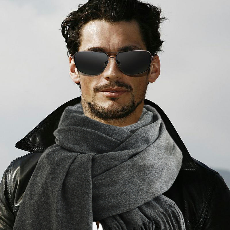 Moda cachecol homem inverno qu - Muffler Men Wool avaliação e preço