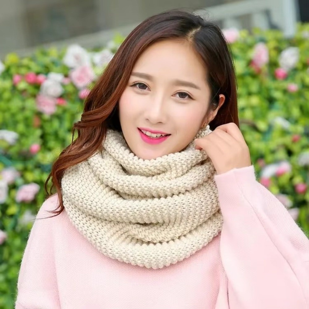 Cachecol de malha grossa, resp - Infinity Scarf Knit avaliação e preço