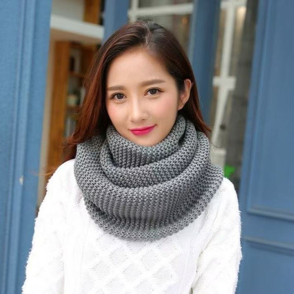 Cachecol de malha grossa, resp - Infinity Scarf Knit avaliação e preço