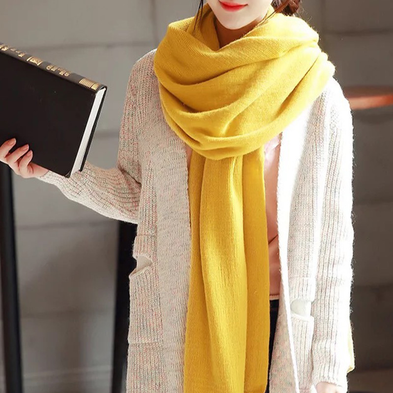 Cachecol de Lã Tricotada Imita - Muffler Men Wool avaliação e preço