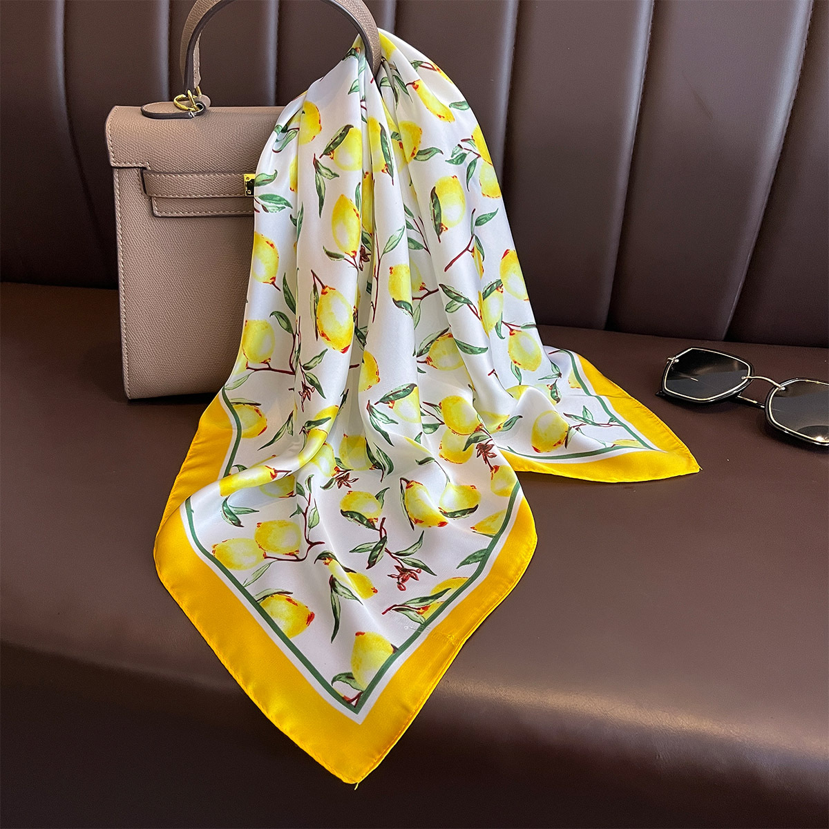 2025 novo lenço de seda quadra - Silk Neck Scarf avaliação e preço