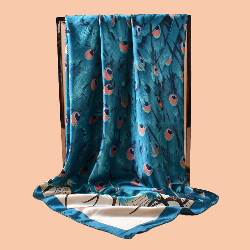 1pc senhoras grande lenço quad - Scarf Silk Square avaliação e preço