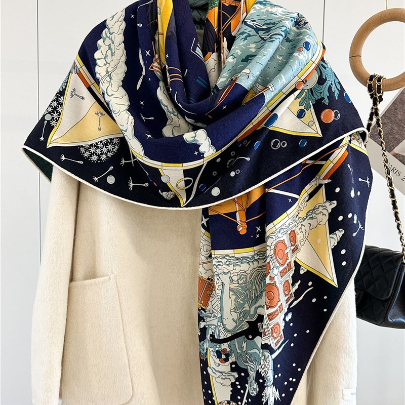 Lenço de lã de luxo feminino,  - Woven Scarf Blanket avaliação e preço
