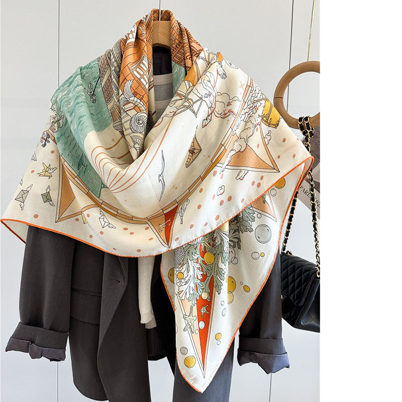 Lenço de lã de luxo feminino,  - Woven Scarf Blanket avaliação e preço