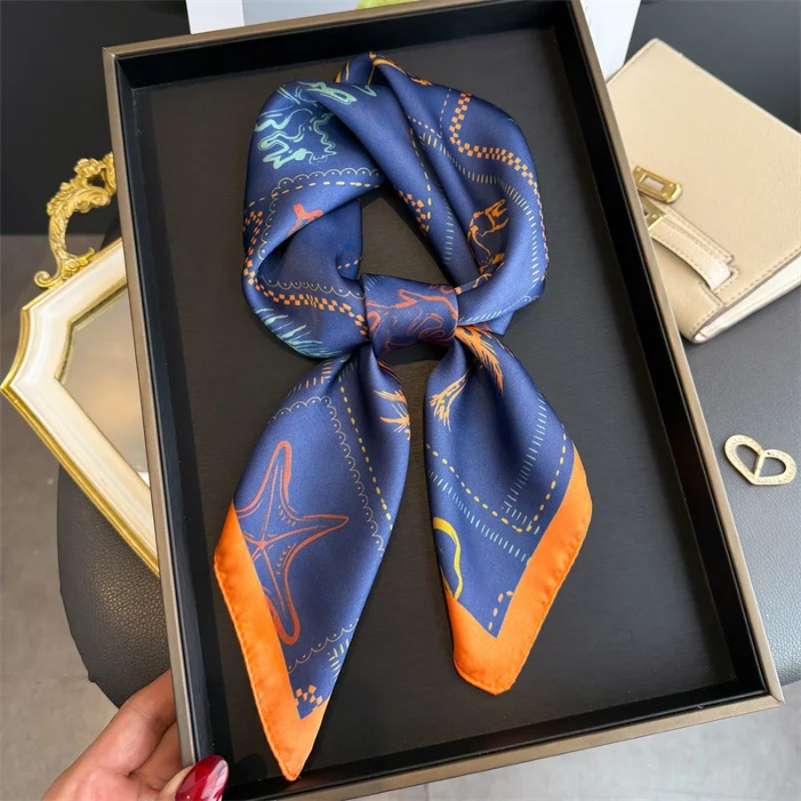 Lenço Quadrado de Seda Estampa - Bandana Cotton avaliação e preço